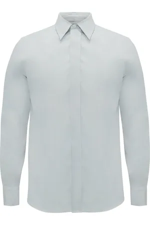 Alexander McQueen Camisa con solapa oculta