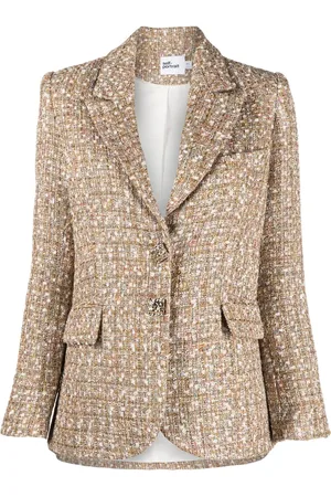 Self-Portrait Blazer de tweed a cuadros