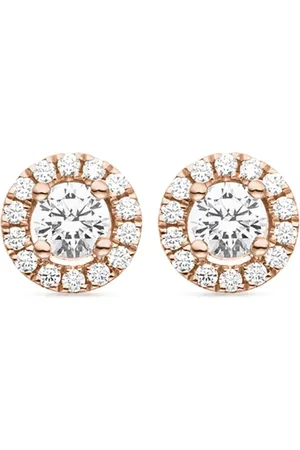 VEYNOU Pendientes Camilla en oro reciclado de 14 ct con diamantes
