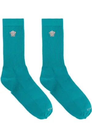 VERSACE Calcetines de canalé con bordado Medusa