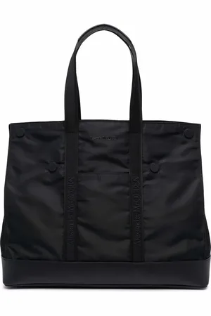 Alexander McQueen Bolso shopper con logo bordado