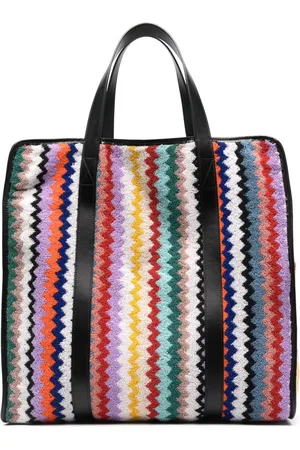 Missoni Bolso shopper con motivo en zigzag