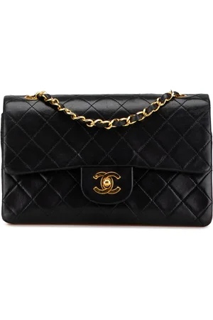 CHANEL Bolso de hombro pequeño de piel de borrego con solapa doble 1989-1991