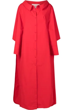 VALENTINO GARAVANI Vestido largo con detalle de capa