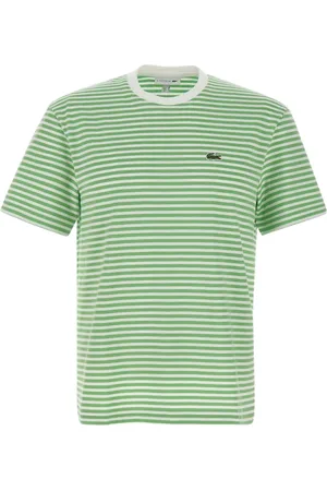 Lacoste Camiseta de algodón a rayas