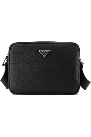 Prada Bolso de hombro con placa del logo