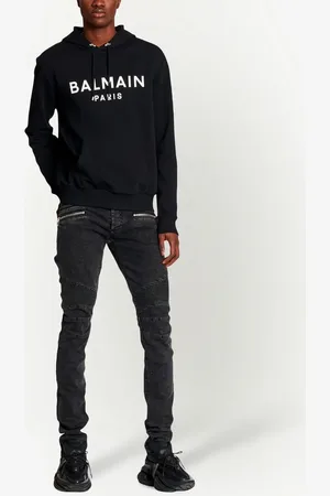 Balmain Sudadera con capucha y logo