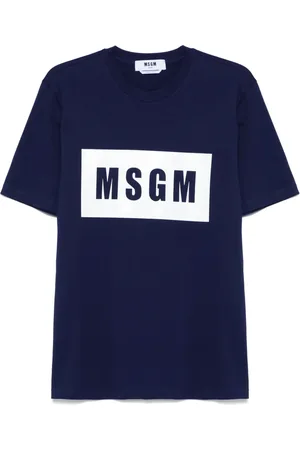 Msgm Camiseta con logo estampado
