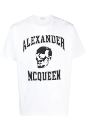 Alexander McQueen Camiseta con logo estampado