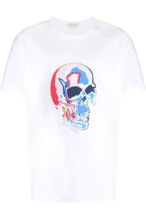 Alexander McQueen Camiseta con motivo Solarised Skull