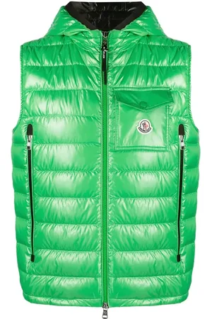 Moncler Chaleco acolchado con parche del logo