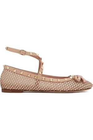 VALENTINO GARAVANI Bailarinas Rockstud con aplique de strass