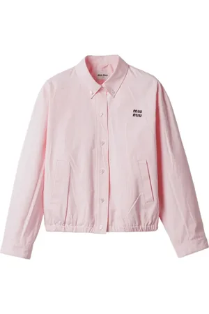 Miu Miu Sobrecamisa de popelina con solapas de muesca