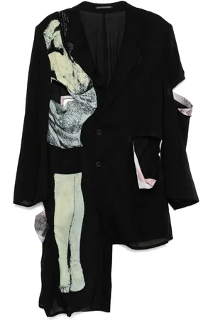 YOHJI YAMAMOTO Blazer con estampado gráfico