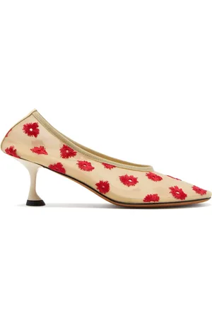 Proenza Schouler Kitten heels con bordado floral
