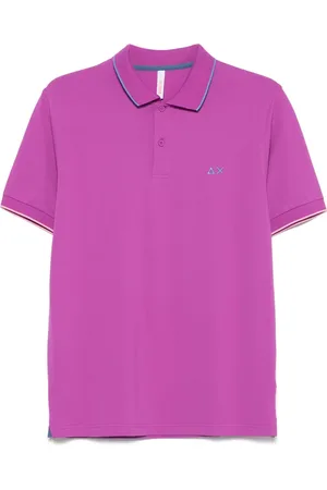 sun68 Polo con ribete en contraste
