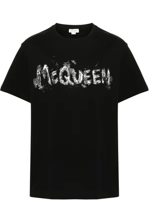 Alexander McQueen Camiseta con logo estampado