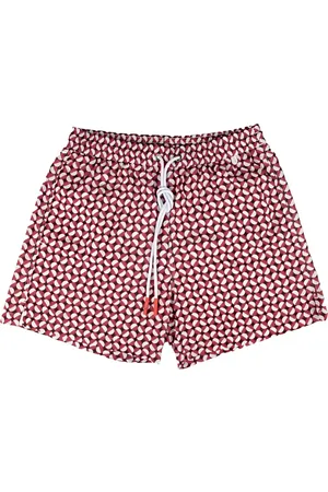 ISAIA Bañador con estampado geométrico
