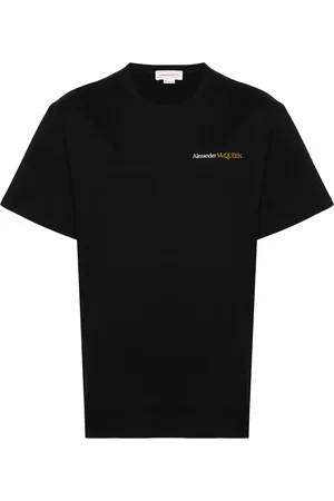Alexander McQueen Camiseta con logo bordado
