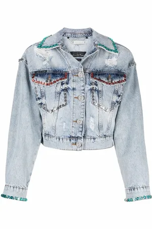 Philipp Plein Chaqueta vaquera con detalle de cristales