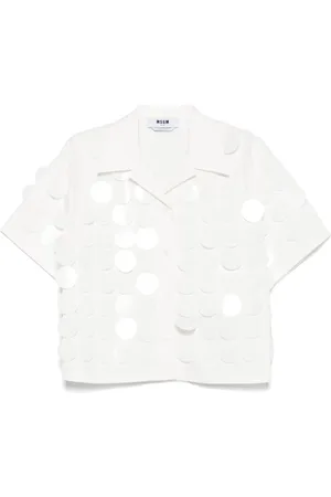 Msgm Camisa con lentejuelas