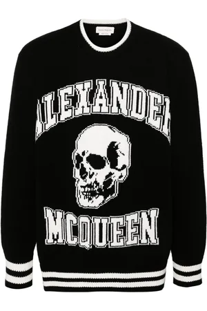 Alexander McQueen Jersey con logo en intarsia