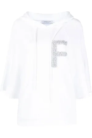 Fabiana Filippi Sudadera con capucha y logo bordado