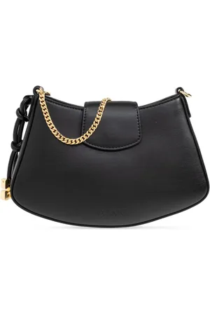 Ganni Bolso shopper con charm del logo
