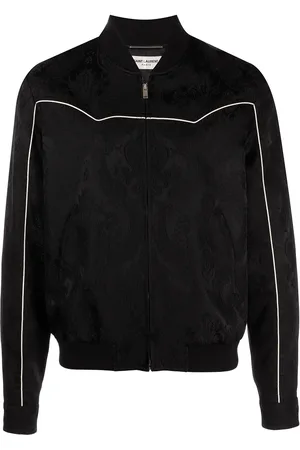 Saint Laurent Chaqueta bomber con motivo de cachemira