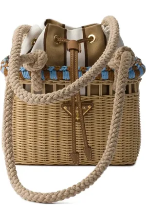 Prada Bolso bombonera Wicker mini