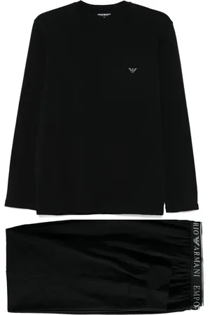 Emporio Armani Set de pijama de tejido jersey