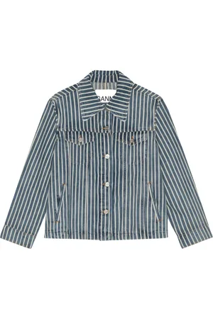 Ganni Chaqueta vaquera a rayas