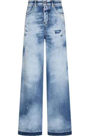 Dsquared2 Vaqueros anchos rasgados