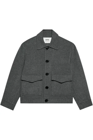 Ami Chaqueta con botones y cuello de pico