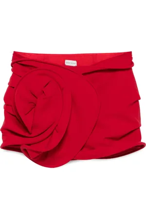 MAGDA BUTRYM Falda corta con apliques florales