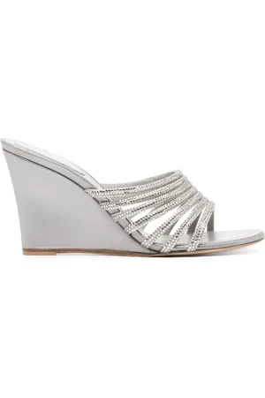 RENE CAOVILLA Sandalias con cuña de 90 mm