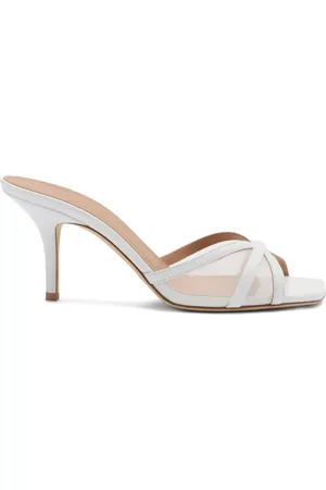 MALONE SOULIERS Mules Perla con tacón de 70 mm