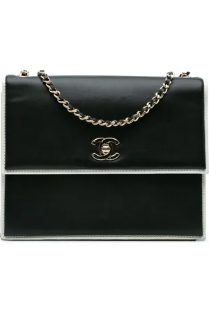 CHANEL Bandolera CC Bicolour Square Frame Flap 2017-2018