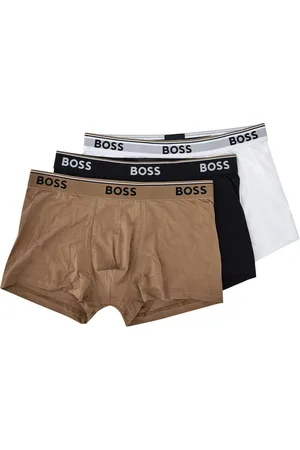 HUGO BOSS Pack de tres calzoncillos con logo en la cinturilla