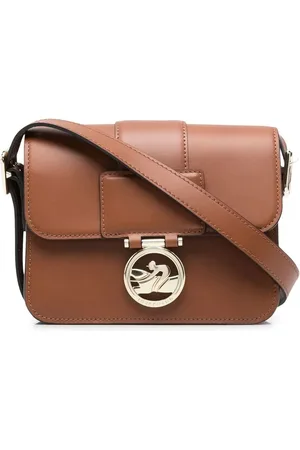 Longchamp Bandolera Box-Trot con placa del logo