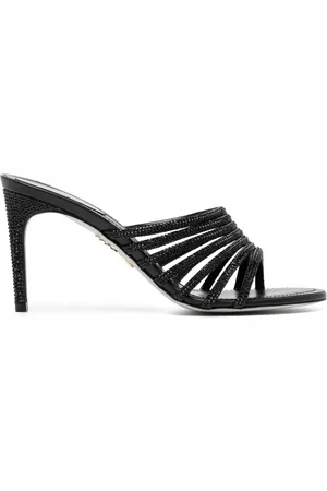 RENE CAOVILLA Sandalias con tacón de 80 mm y ribete