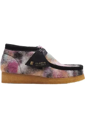 Clarks Botas Wallabee Black Wool Comb