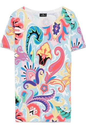 Etro Camiseta con estampado de cachemira