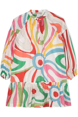 PUCCI Junior Vestido con motivo a rayas