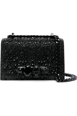Alexander McQueen Bandolera The Biker Jewelled mini