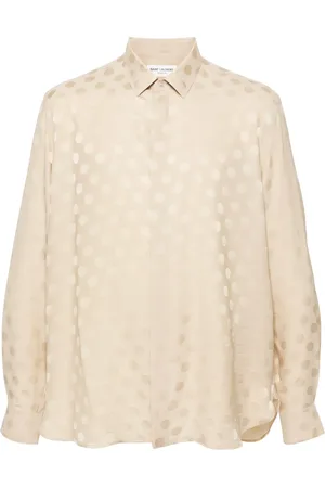 Saint Laurent Camisa con motivo de lunares