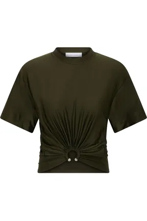 Paco rabanne Camiseta corta con cuello redondo