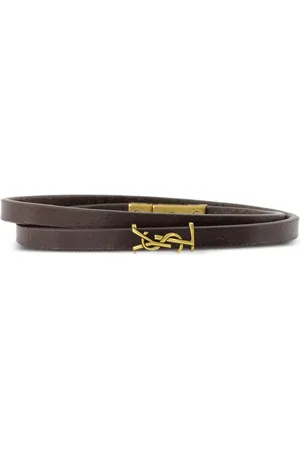Saint Laurent Pulsera con diseño cruzado