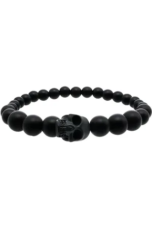 Alexander McQueen Pulsera con cuenta de calavera