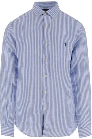 Ralph Lauren Camisa a rayas de lino